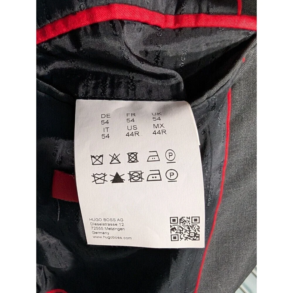 Hugo Boss Men Aerin‎ Virgin Wool Blend Blazer Jacket 44 R